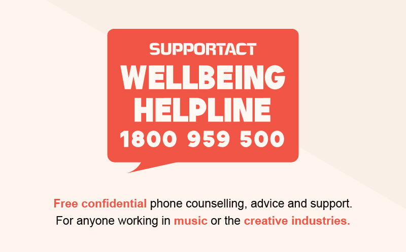 Support Act Wellbeing Helpline 1800 959 500